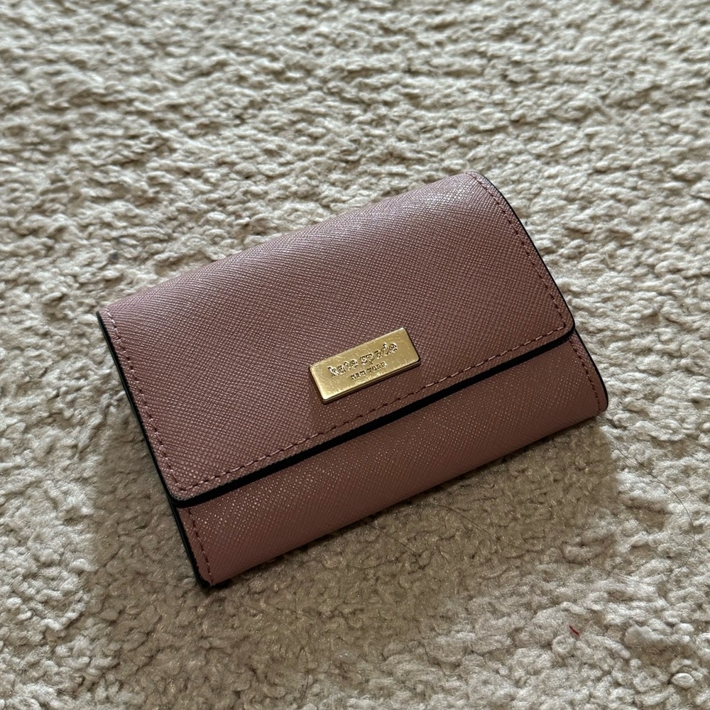 Kate Spade blush Mauve Leather Wallet